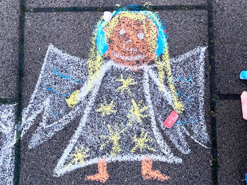 Kreidebilder Engel